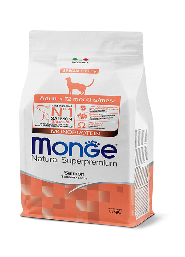 Monge Natural Superpremium Adult Monoprotein – Salmone (10kg)