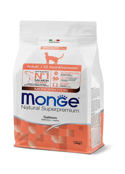 Monge Natural Superpremium Adult Monoprotein – Salmone (10kg)