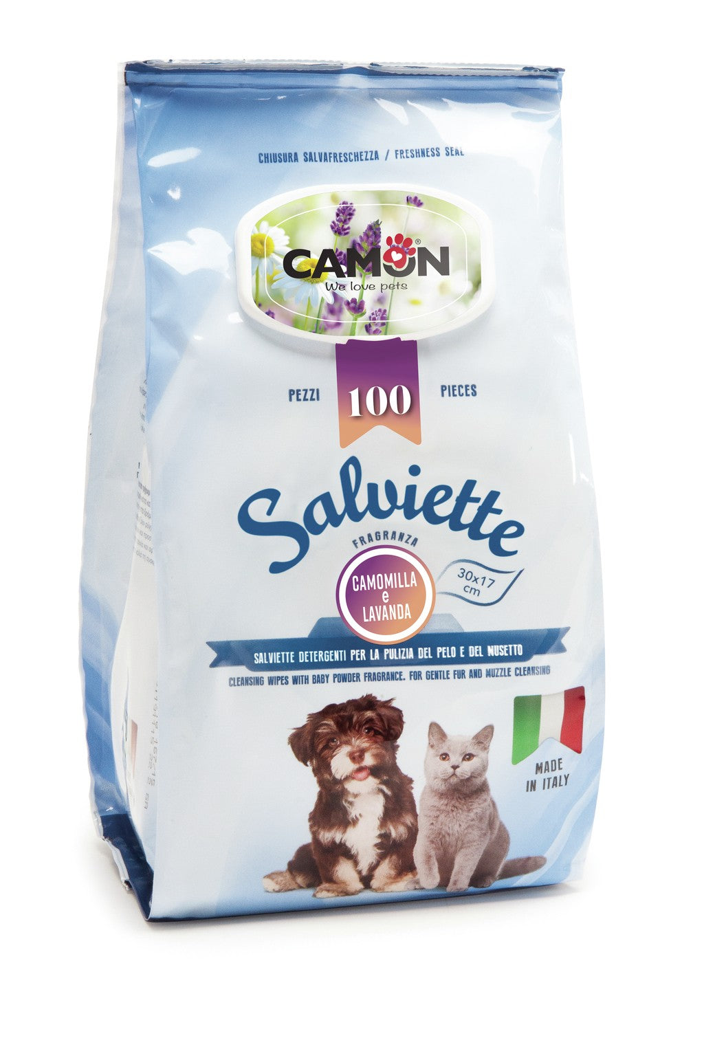 Camon Salviette Camomilla&Lavanda 100 pezzi