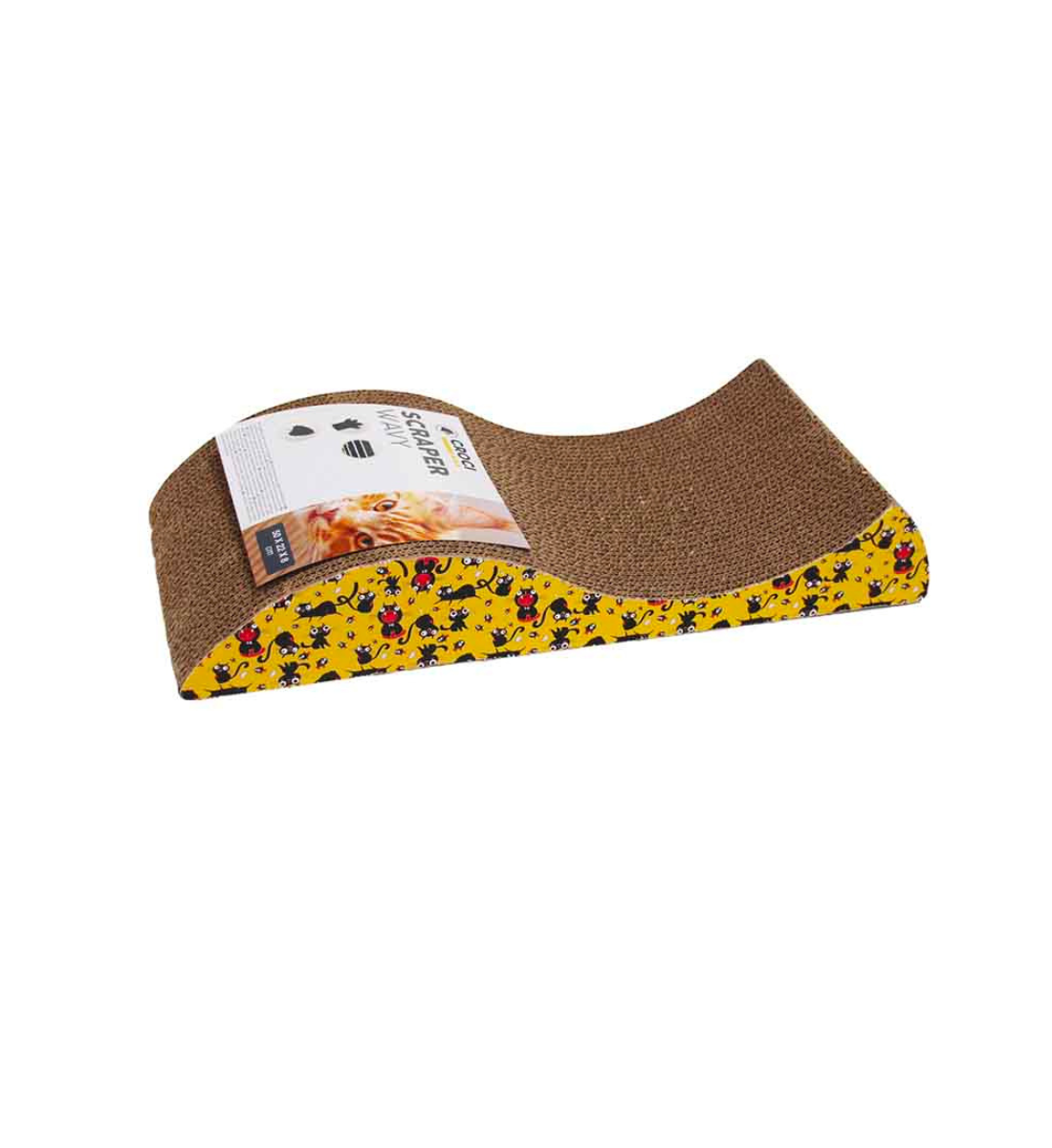 Tiragraffi in Cartone Wavy con Catnip