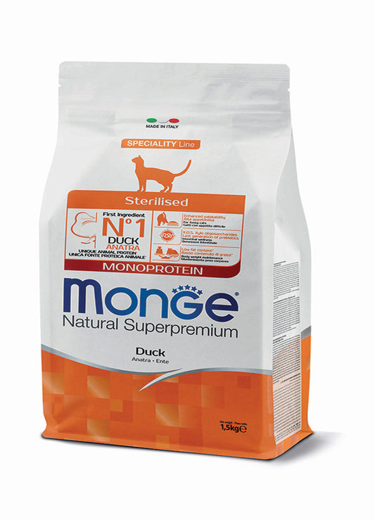 Monge Natural Superpremium Sterilised Monoprotein – Anatra