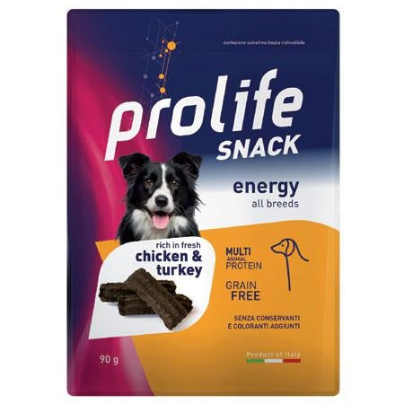 Prolife Snack Sensitive Grain Free con pollo e tacchino 90gr