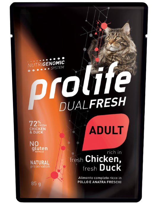 PROLIFE Dual Fresh Gatto Adulto Pollo e Anatra