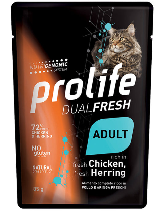PROLIFE Dual Fresh Gatto Adulto Pollo e Aringa