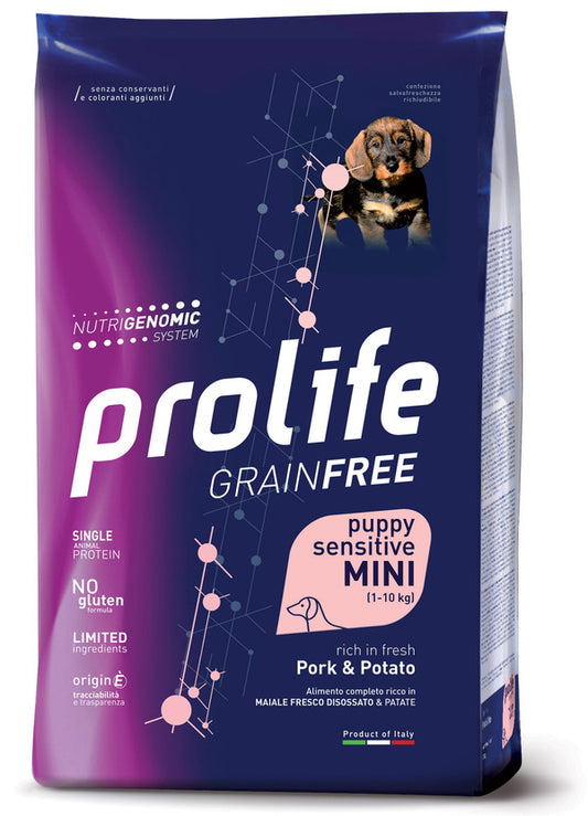 Prolife Cane Grain Free Puppy Sensitive Mini Maiale e Patate