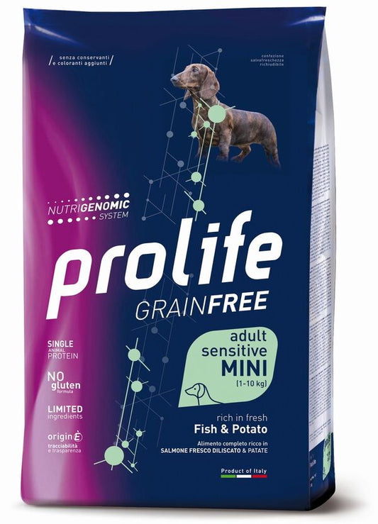 Prolife Cane Grain Free Adult Sensitive Mini Pesce e Patate