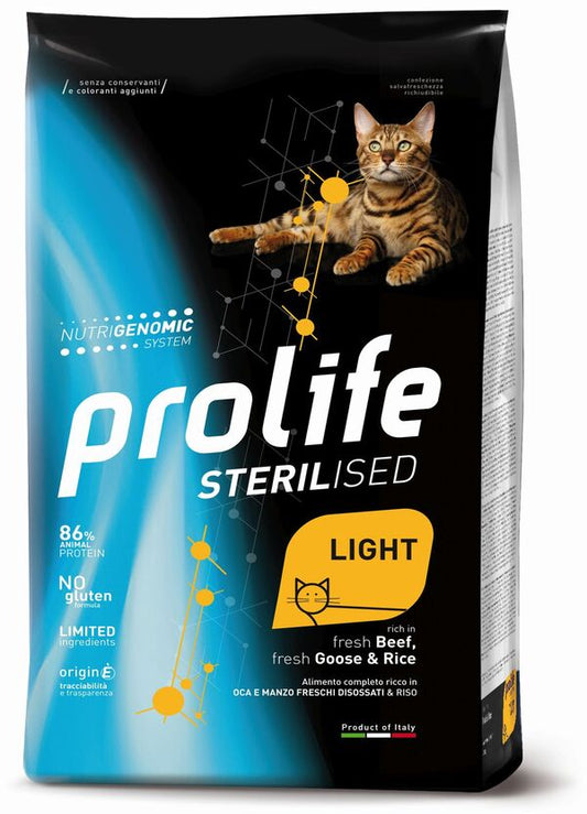 PROLIFE Sterilised Light Adult Oca Manzo e Riso
