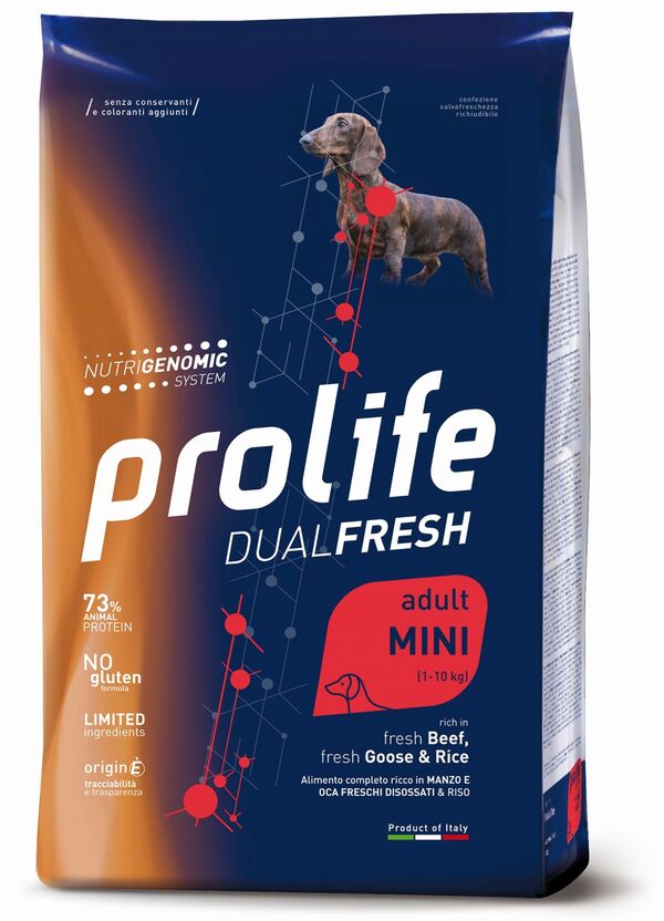 Prolife Cane Dualfresh Adult Mini Manzo Oca e Riso