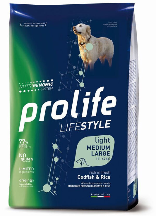 Prolife Cane Lifestyle Adult Medium Large Merluzzo Bianco e Riso