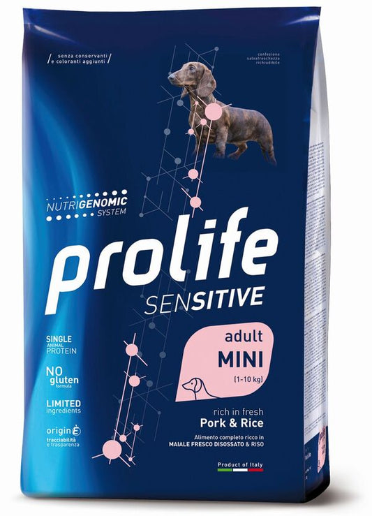 Prolife Cane Sensitive Adult Mini Maiale e Riso
