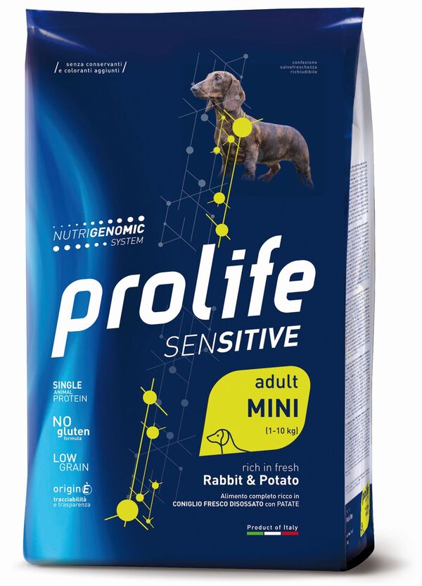 Prolife Cane Sensitive Adult Mini Coniglio e Patate