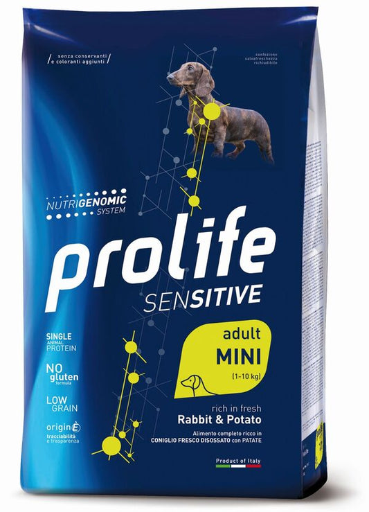 Prolife Cane Sensitive Adult Mini Coniglio e Patate