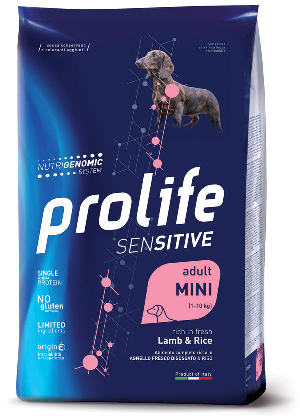 Prolife Cane Sensitive Adult Mini Agnello e Riso