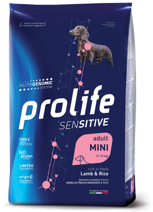 Prolife Cane Sensitive Adult Mini Agnello e Riso