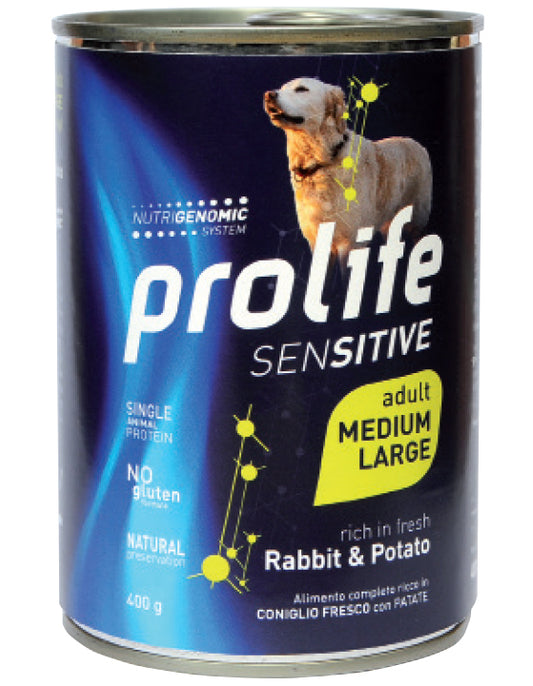 PROLIFE Sensitive Adult Medium Large Coniglio e Patate Umido