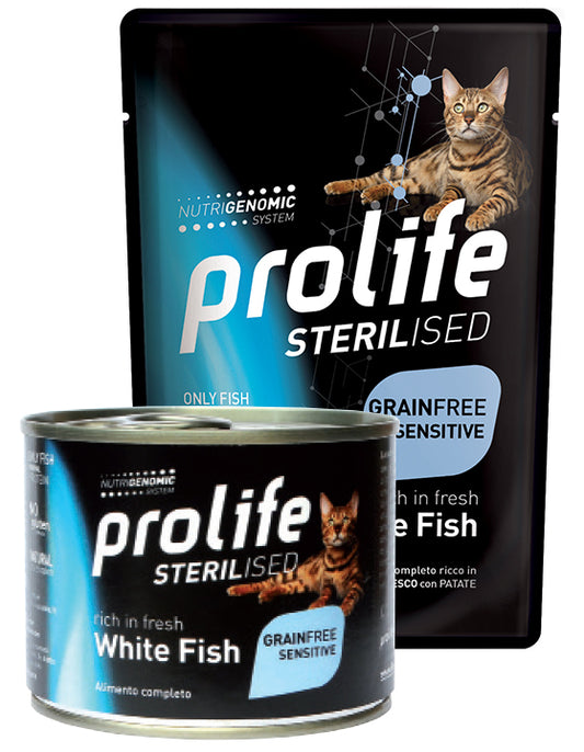 PROLIFE Gatto Sterilised Grain Free Pesce e Patate Umido