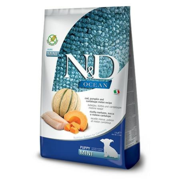 Farmina N&D Ocean Dog Mini Puppy Merluzzo, Zucca, Melone