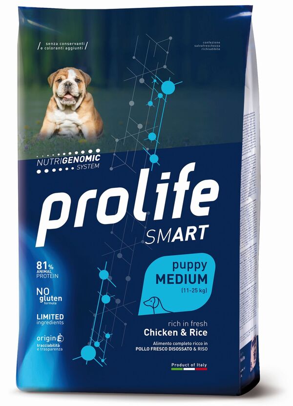 Prolife Cane Smart Puppy Medium Pollo e Riso